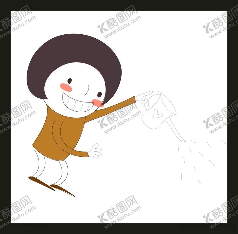 编号：79559112120941143888【酷图网】源文件下载-手绘卡通女孩