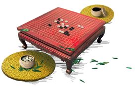 围棋桌子蒲团五子棋