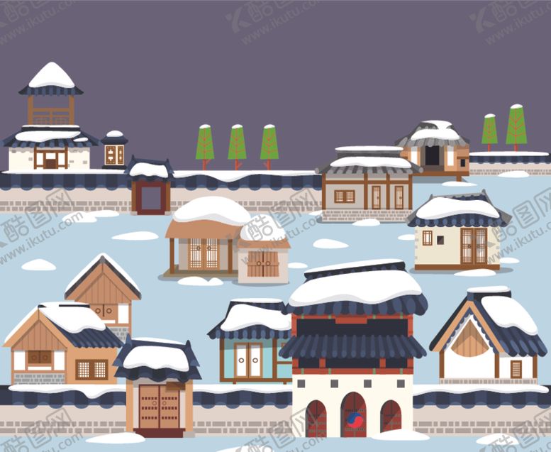 编号：54497409192113346349【酷图网】源文件下载-手绘古代建筑