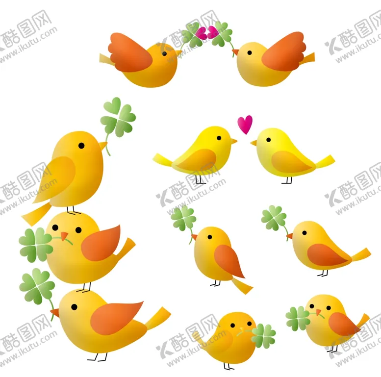 编号：65775907061812503857【酷图网】源文件下载-卡通小鸟插图