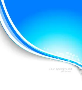 蓝色科技边框漂浮素材