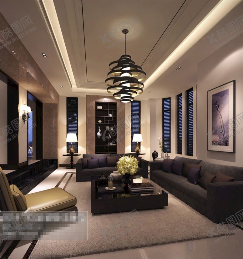 编号：68672110051819022773【酷图网】源文件下载-客厅效果图