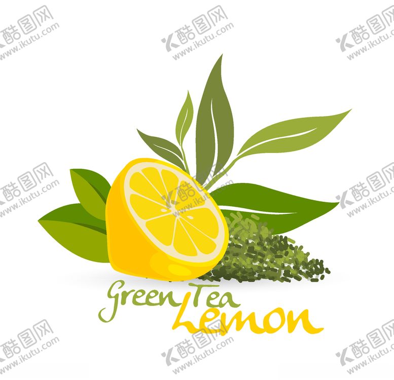 编号：32498909250004023561【酷图网】源文件下载-手绘插画绿茶柠檬