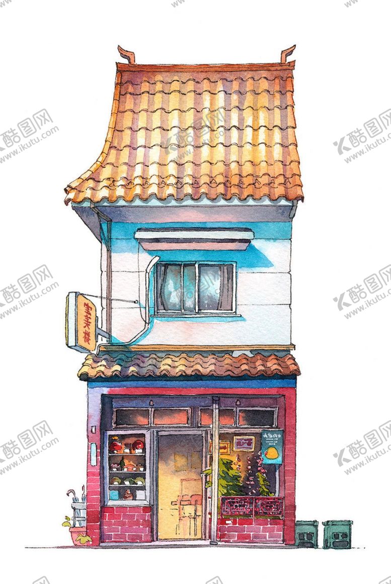编号：22268306301732242250【酷图网】源文件下载-卡通街道