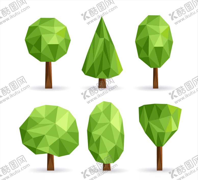 编号：29656010300727203443【酷图网】源文件下载-多面树木