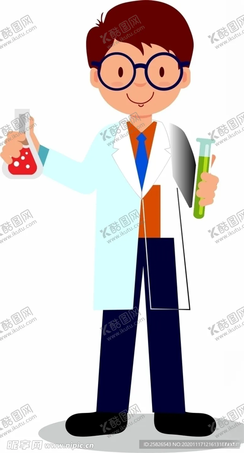 编号：52593404212155206507【酷图网】源文件下载-科学家矢量