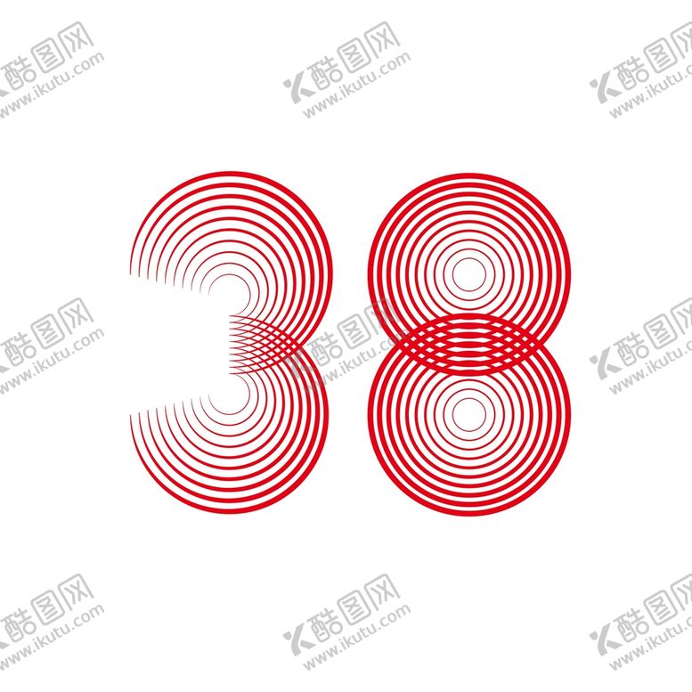 编号：29783910230435089901【酷图网】源文件下载-三八矢量