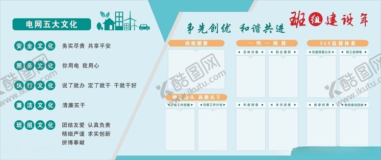 编号：95077212222355599514【酷图网】源文件下载-电网展板电网文化
