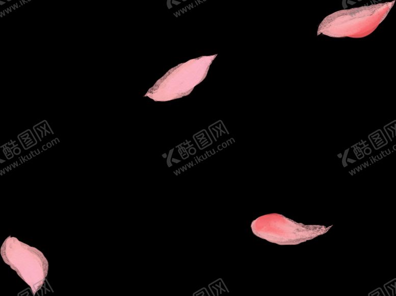 编号：68534709181805105482【酷图网】源文件下载-手绘飘落的花瓣