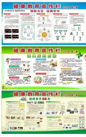 健康教育宣传高血压展板全国高血压日素养栏高血压日