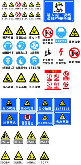 安全警示牌大全