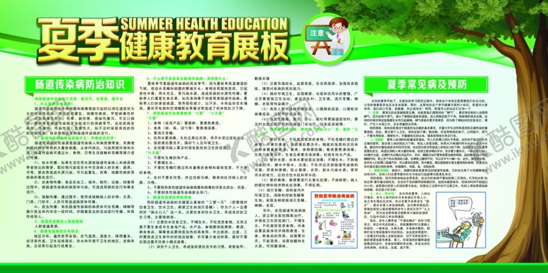 编号：67526310021933489456【酷图网】源文件下载-夏季健康教育