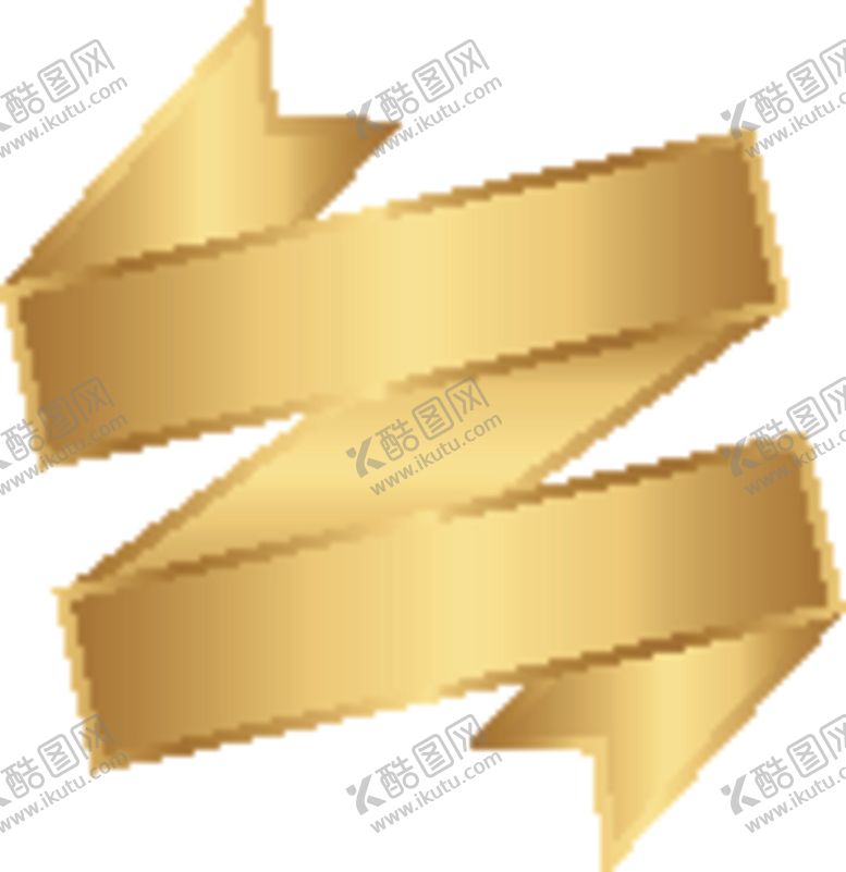 编号：62289305171948135832【酷图网】源文件下载-金色丝带