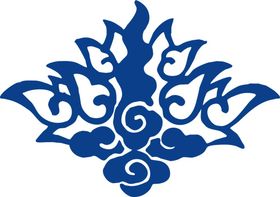 中国风古典青花瓷图案