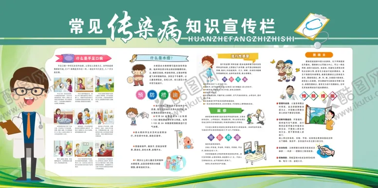 编号：38753502271039489294【酷图网】源文件下载-常见传染疾病知识宣传栏