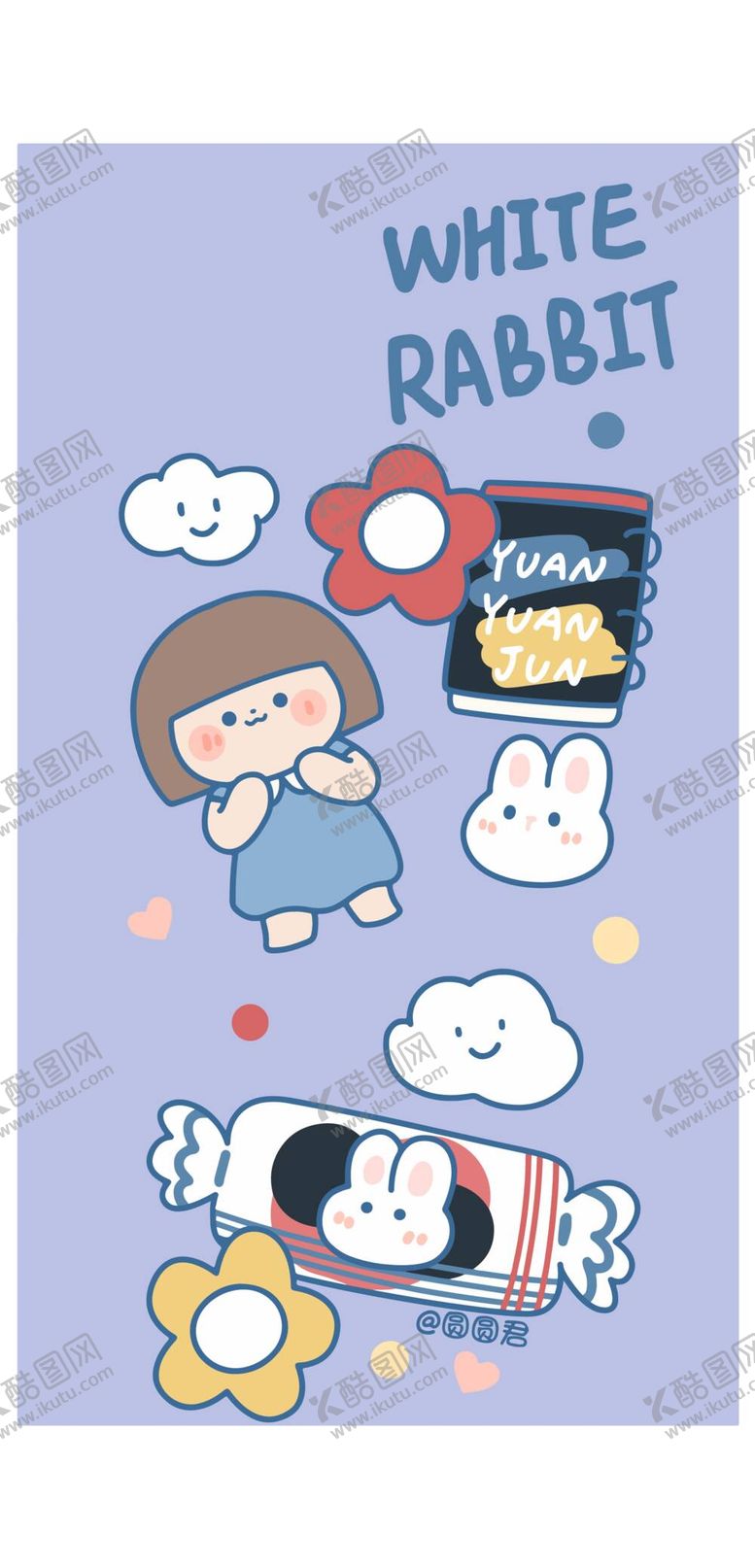 编号：20698109152313451398【酷图网】源文件下载-可爱卡通女孩小动物AI