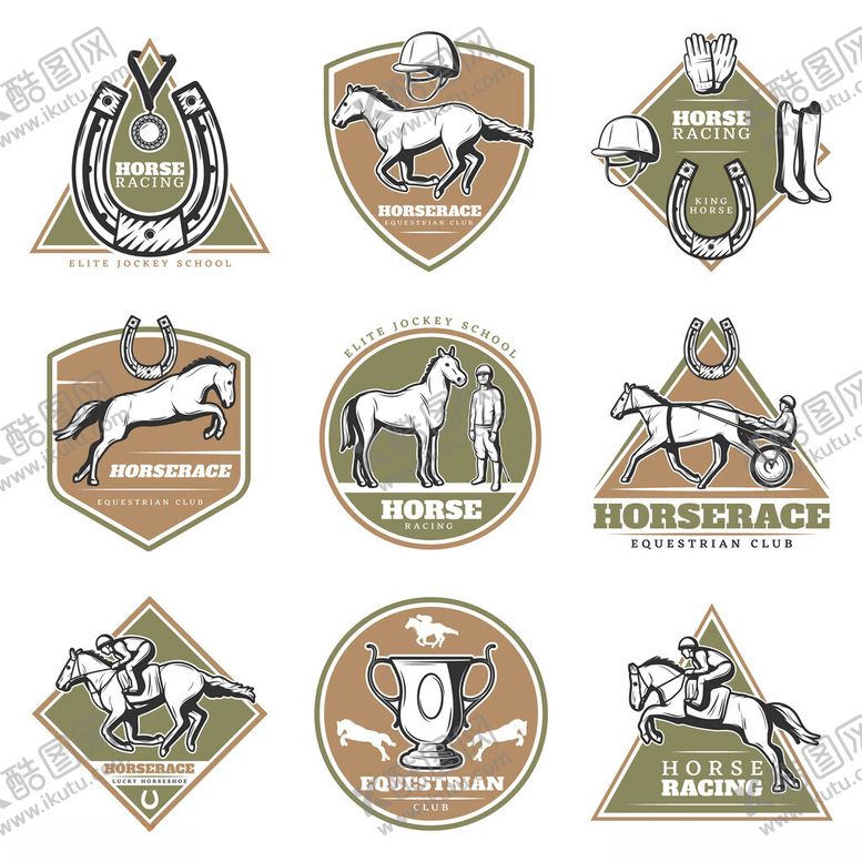 编号：45209704030621184261【酷图网】源文件下载-动物主题复古风标志设计