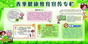 春季健康教育展板