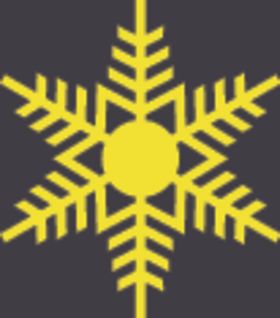 黄色雪花