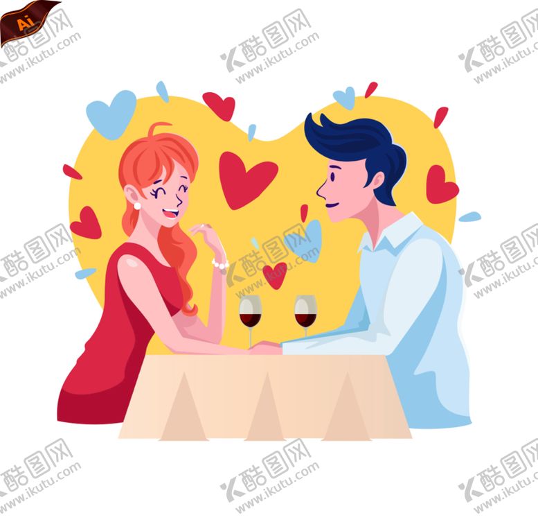 编号：94107101292249179643【酷图网】源文件下载-情侣约会场景