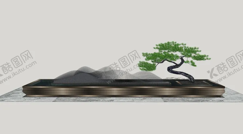 编号：72232101262110404521【酷图网】源文件下载-休闲禅意水景
