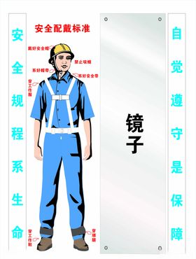 中国建筑安全警示镜