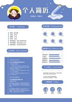 简历模板求职应聘速职报告