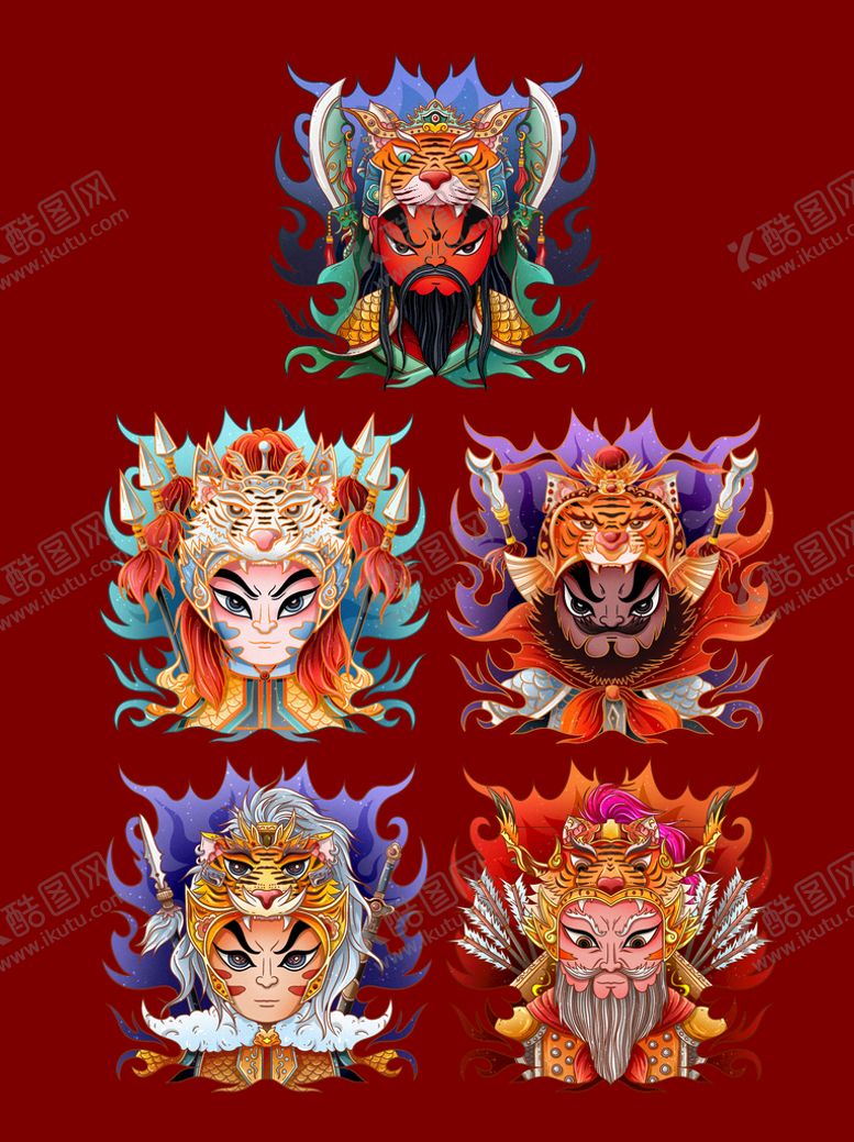 编号：28960309201834471409【酷图网】源文件下载-老虎卡通素材 