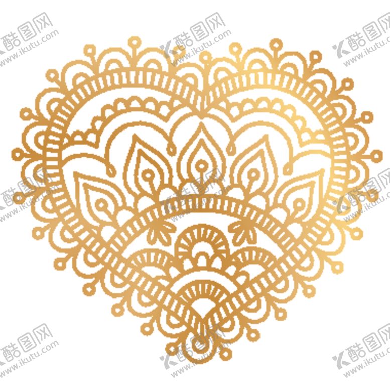 编号：51435707071334202700【酷图网】源文件下载-创意金色花纹图案设计