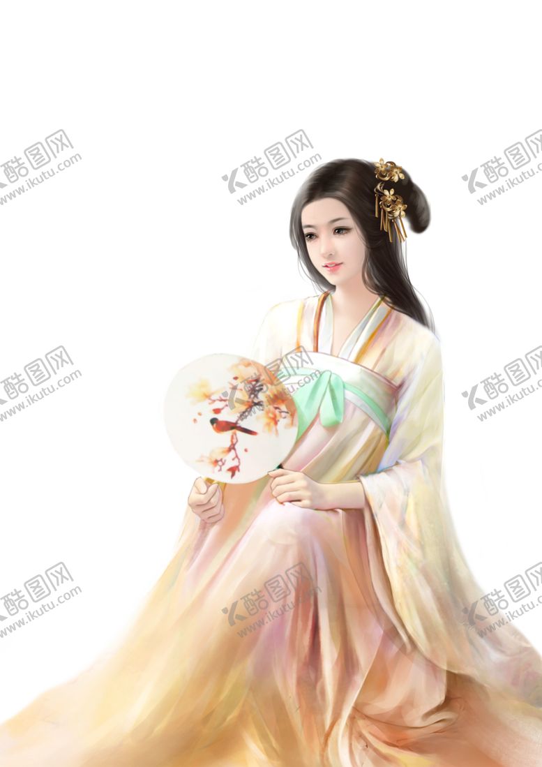 编号：87620605011758392580【酷图网】源文件下载-古典美女
