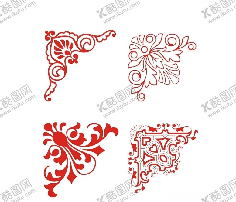 编号：53617307070805464147【酷图网】源文件下载-剪纸角花
