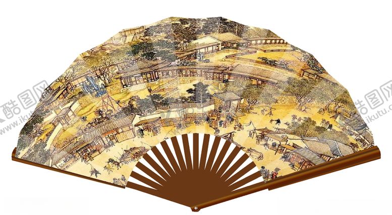 编号：51330106260433121444【酷图网】源文件下载-清明上河图扇子