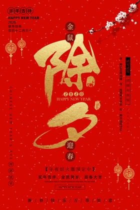 除夕海报设计