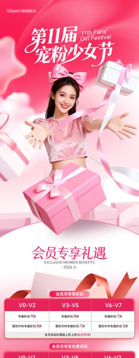 医美少女节活动长图