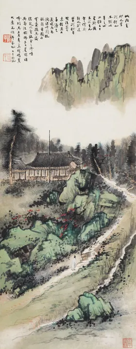 国画水墨花卉工笔简约装饰