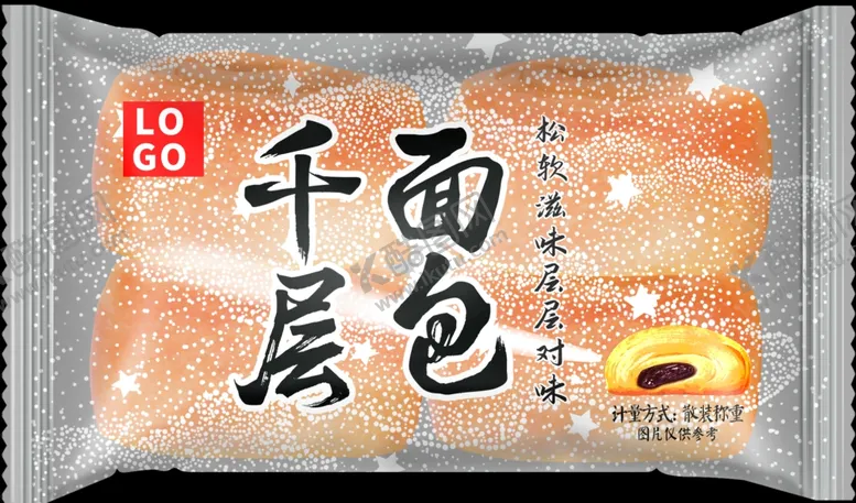 编号：33465005190619048757【酷图网】源文件下载-红豆面包包装