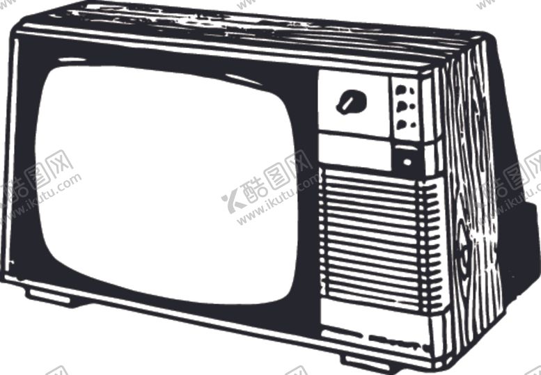 编号：46646610181633302495【酷图网】源文件下载-手绘电视机