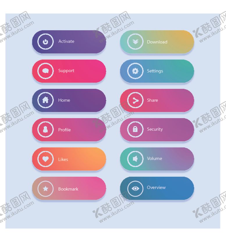 编号：96922506282244076737【酷图网】源文件下载-渐变色卡