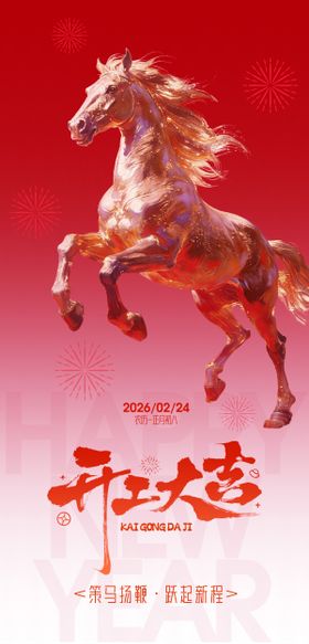 2026开工大吉海报