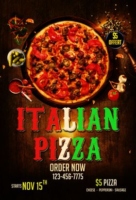 意大利披萨促销