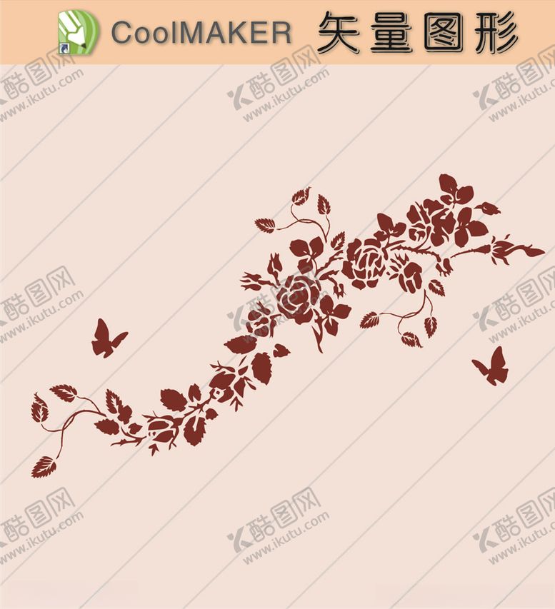 编号：21971307040545458324【酷图网】源文件下载-花草剪纸花草壁纸简洁手绘