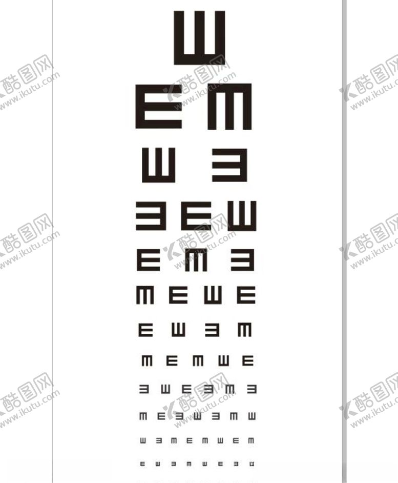 编号：46522306280822491860【酷图网】源文件下载-验光视力配镜视力配镜表