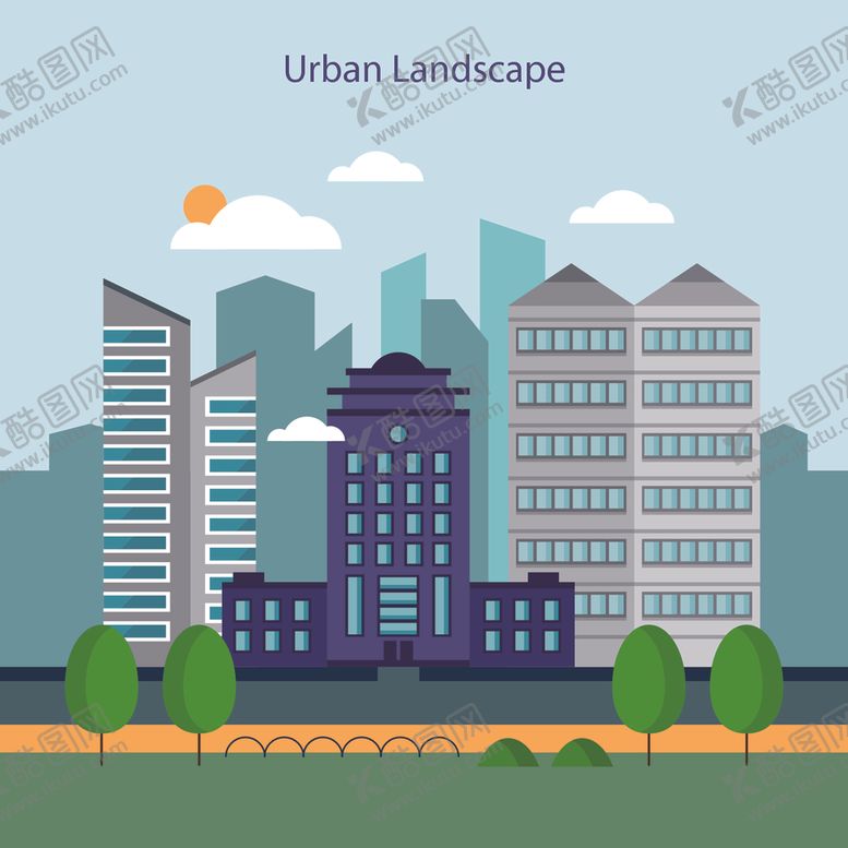 编号：28320109162333476268【酷图网】源文件下载-城市插画