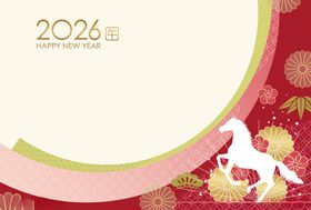 绿色生肖马主题VIP会员卡