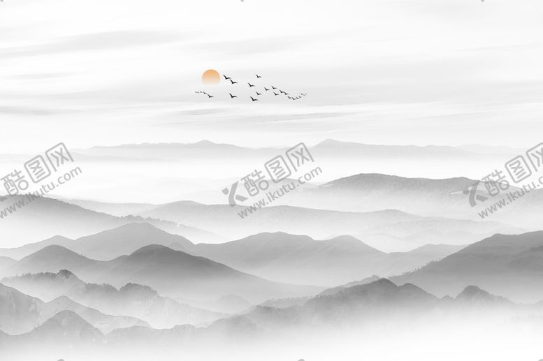 编号：90317209280029263362【酷图网】源文件下载-山水画水墨画装饰画