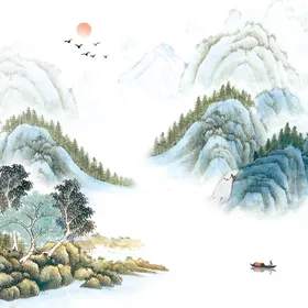 山水国画