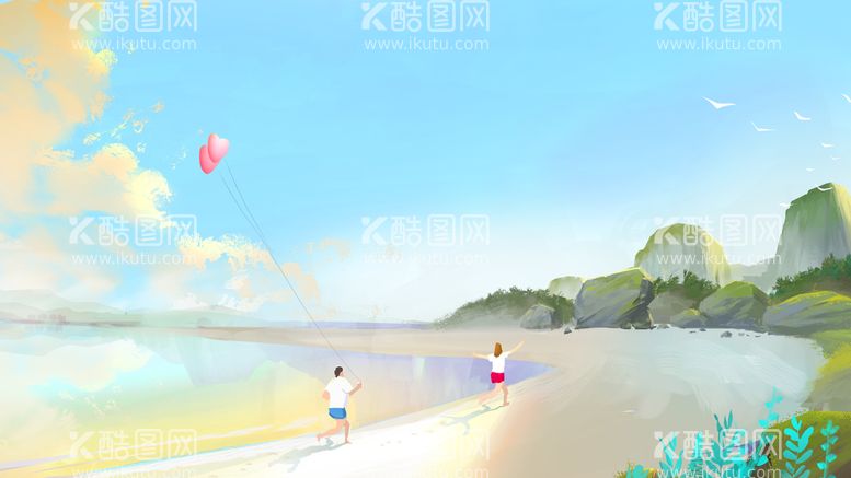 编号：98974311180947157236【酷图网】源文件下载-美丽的海边风景