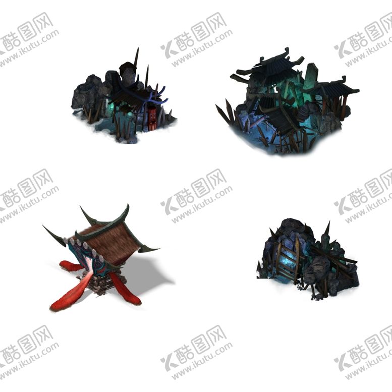 编号：35155409170507201538【酷图网】源文件下载-游戏房屋建筑物元素