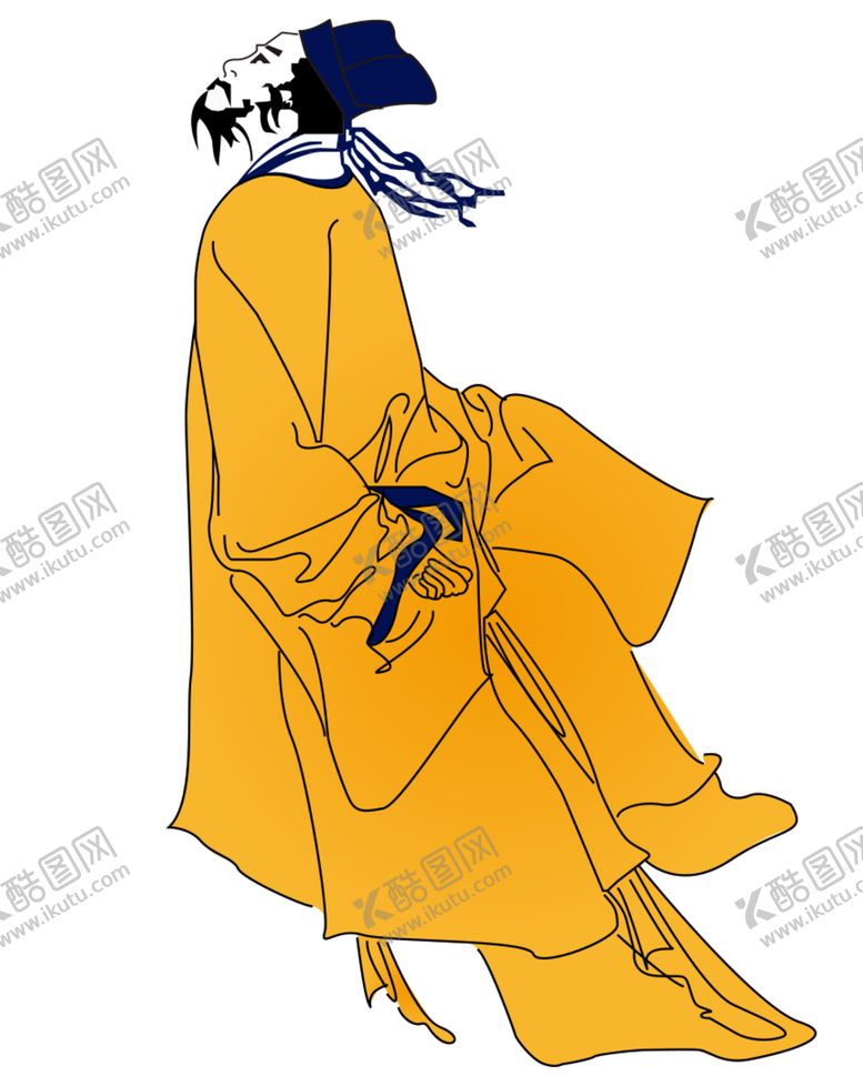 编号：48531507140550115338【酷图网】源文件下载-国学人物插画