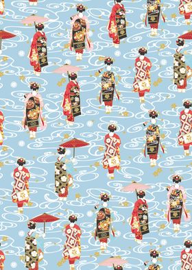 数码印花链条300DPI复古
